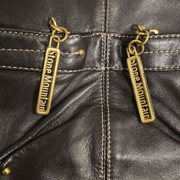 STONE MOUNTAIN BLACK LEATHER CROSSBODY BAG - Picture 5 of 9